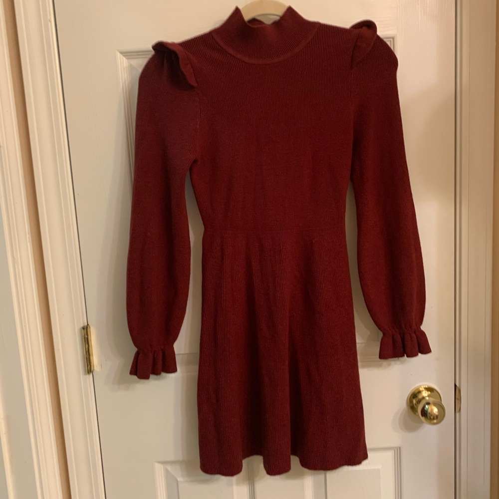 Elegant Burgundy Kids Dress